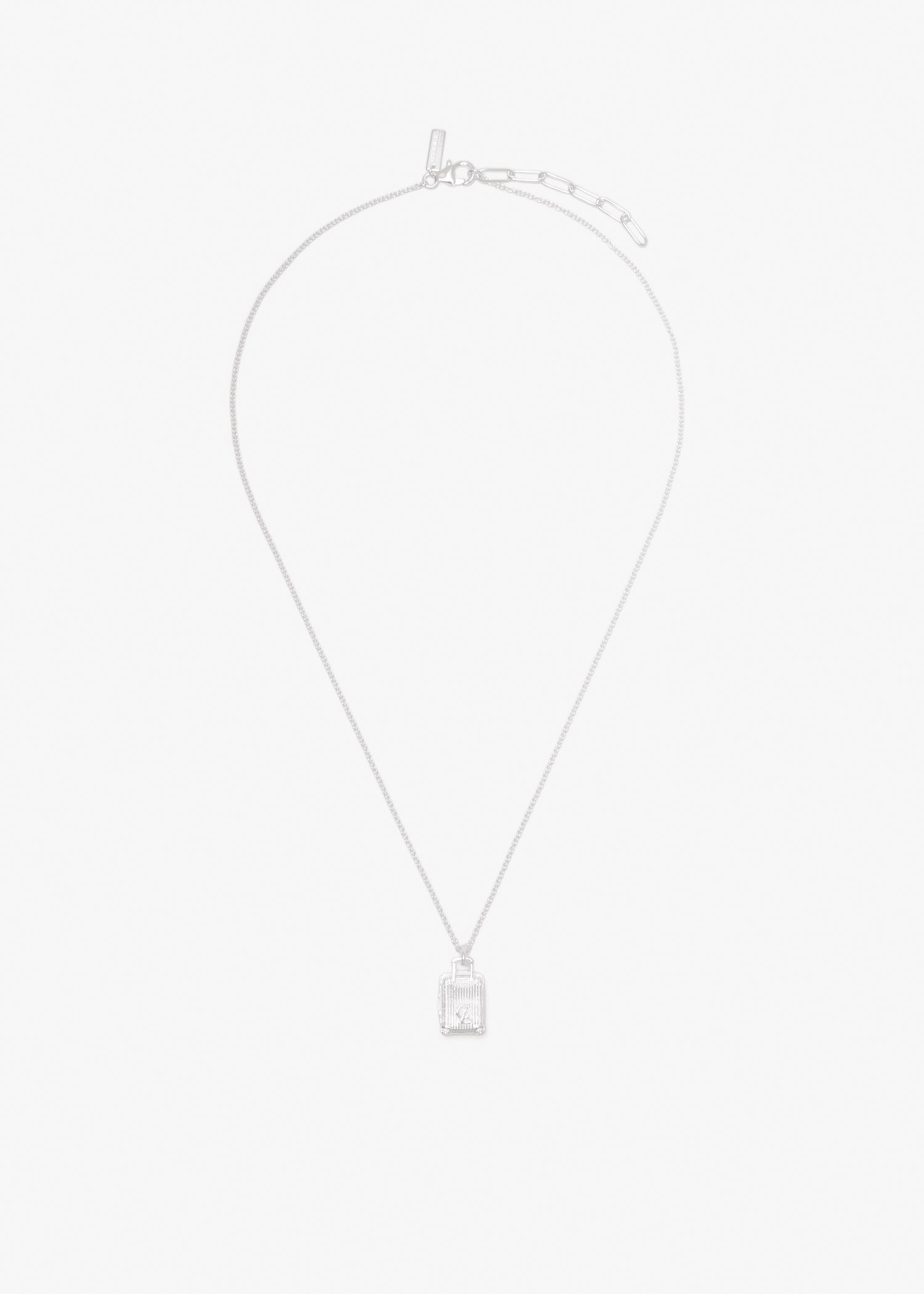 

Luggage pendant necklace, Silver