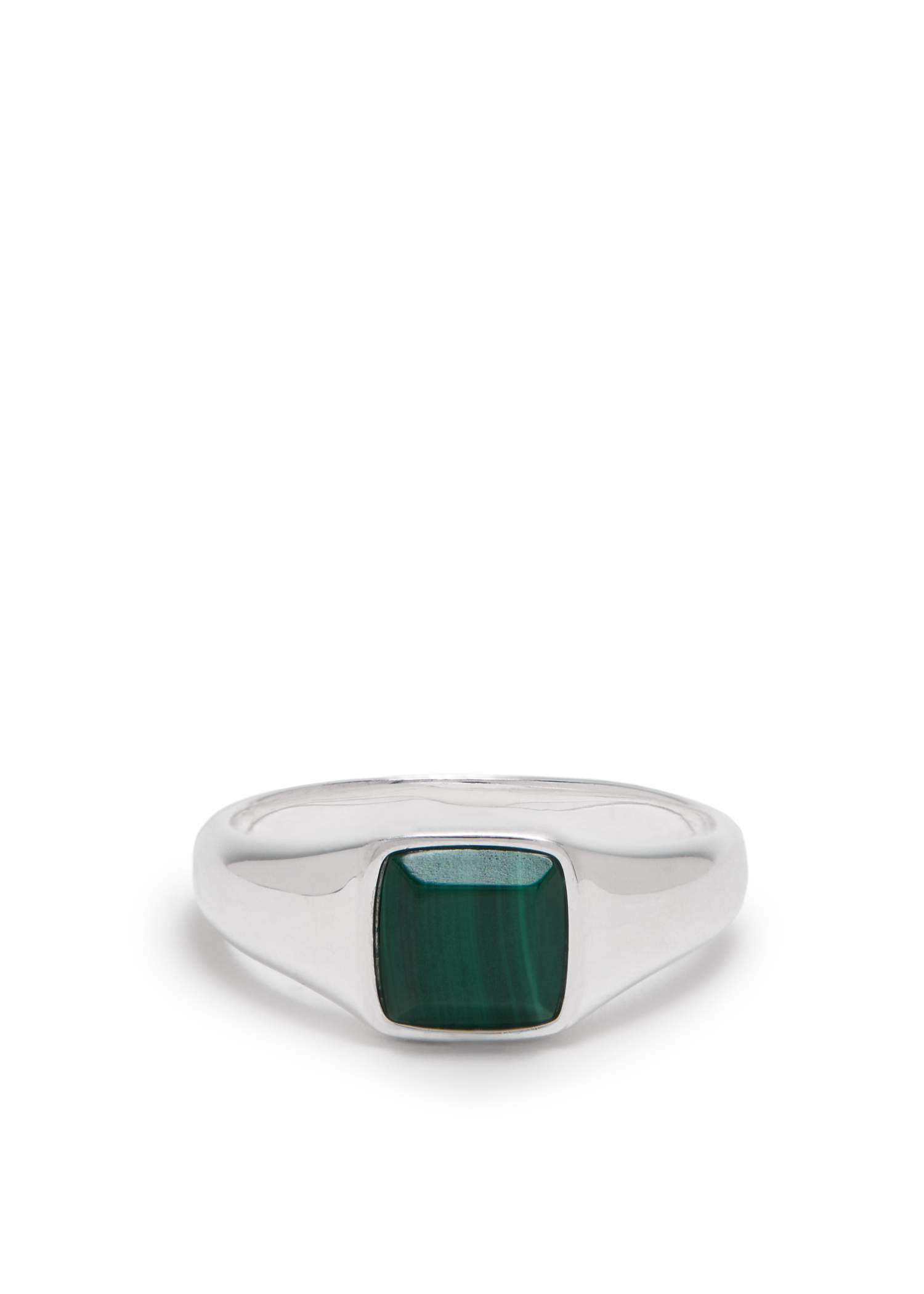 

Malachite ring, Silver