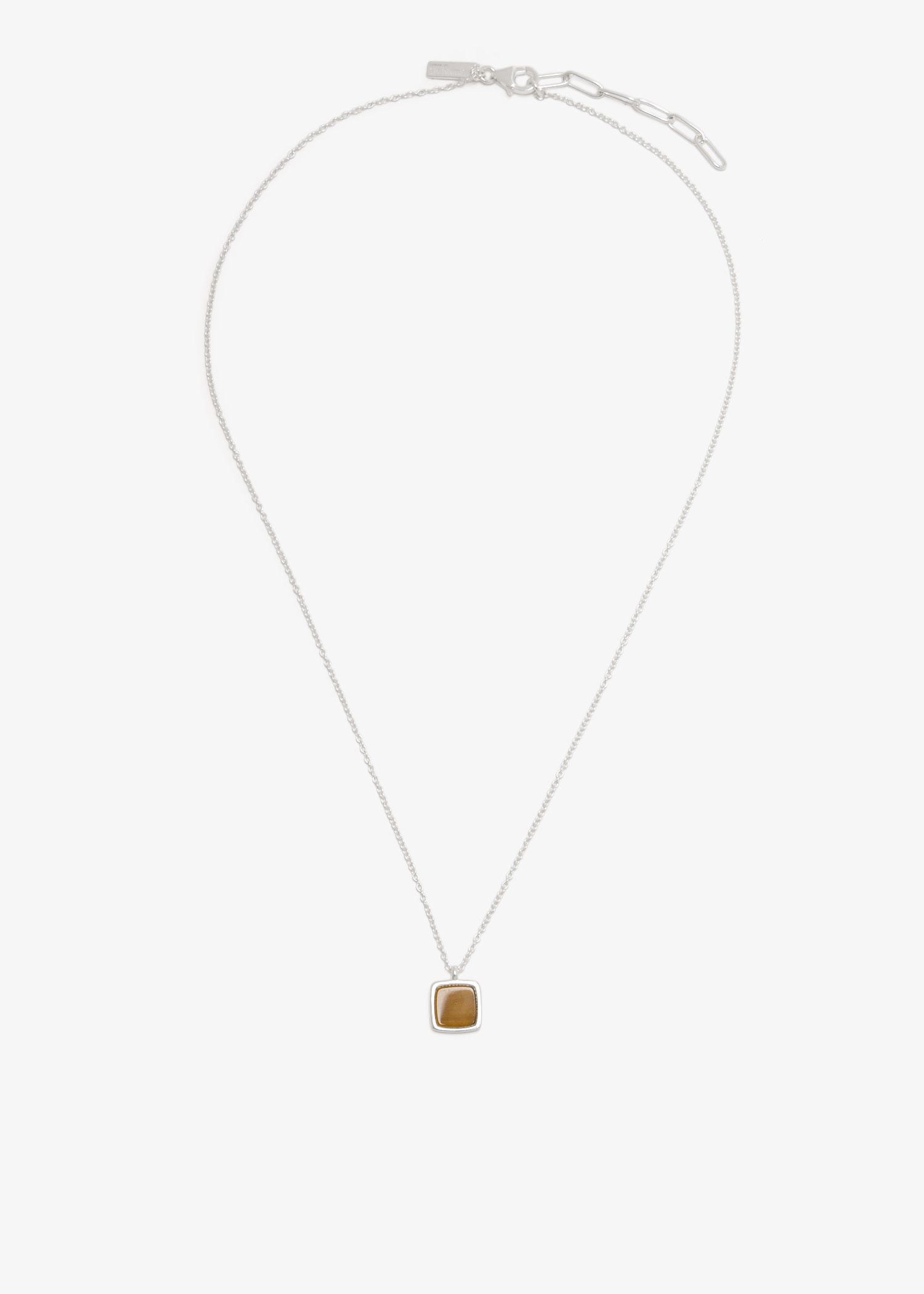 

Tiger Eye pendant necklace, Silver