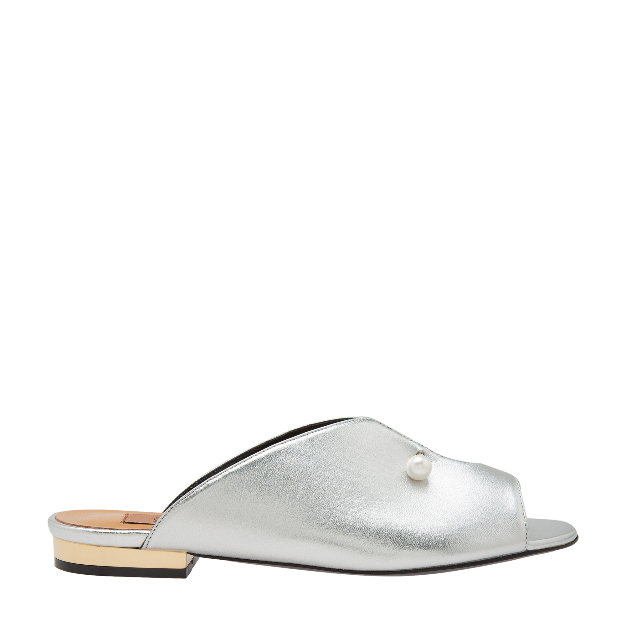 

Lucilla leather-piercing sandals, Silver