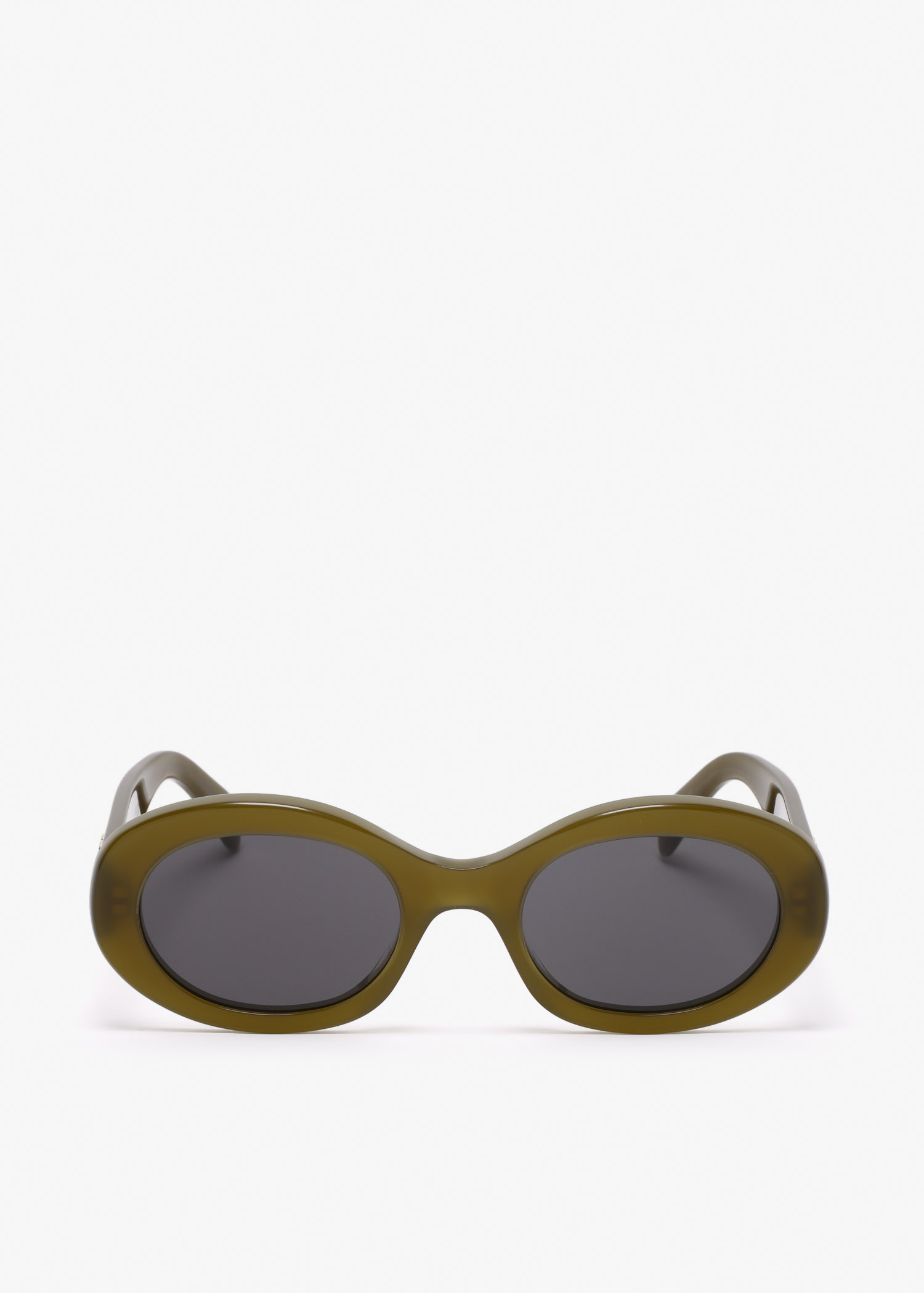 

Triomphe round sunglasses, Green