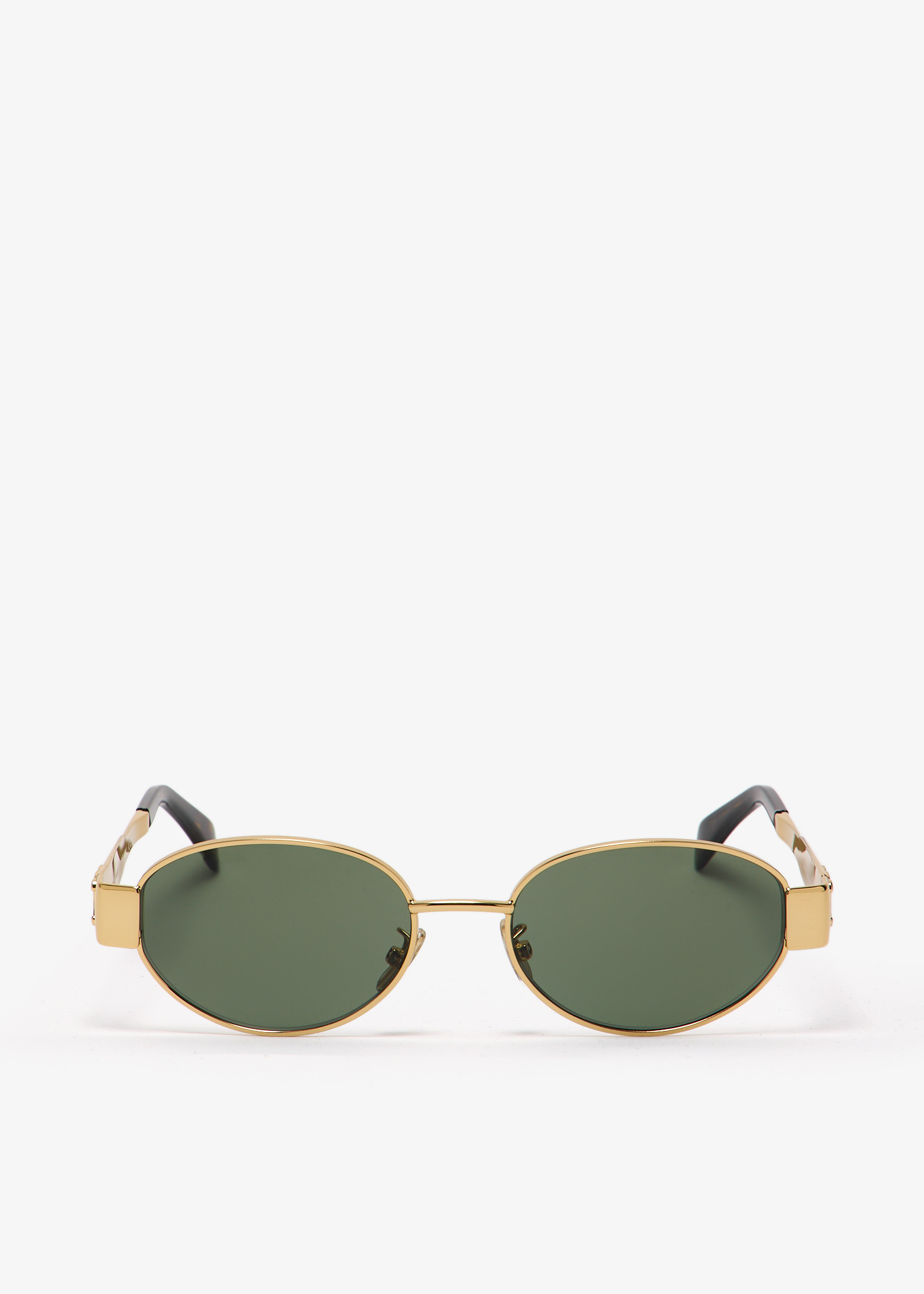 

Triomphe oval sunglasses, Gold
