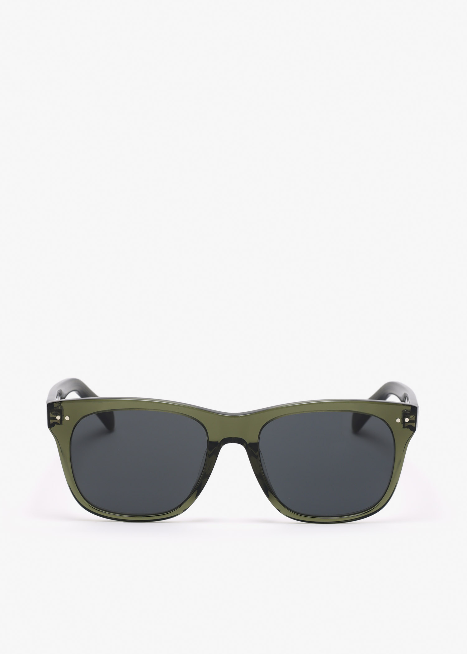 

CELINE Thin square sunglasses, Green