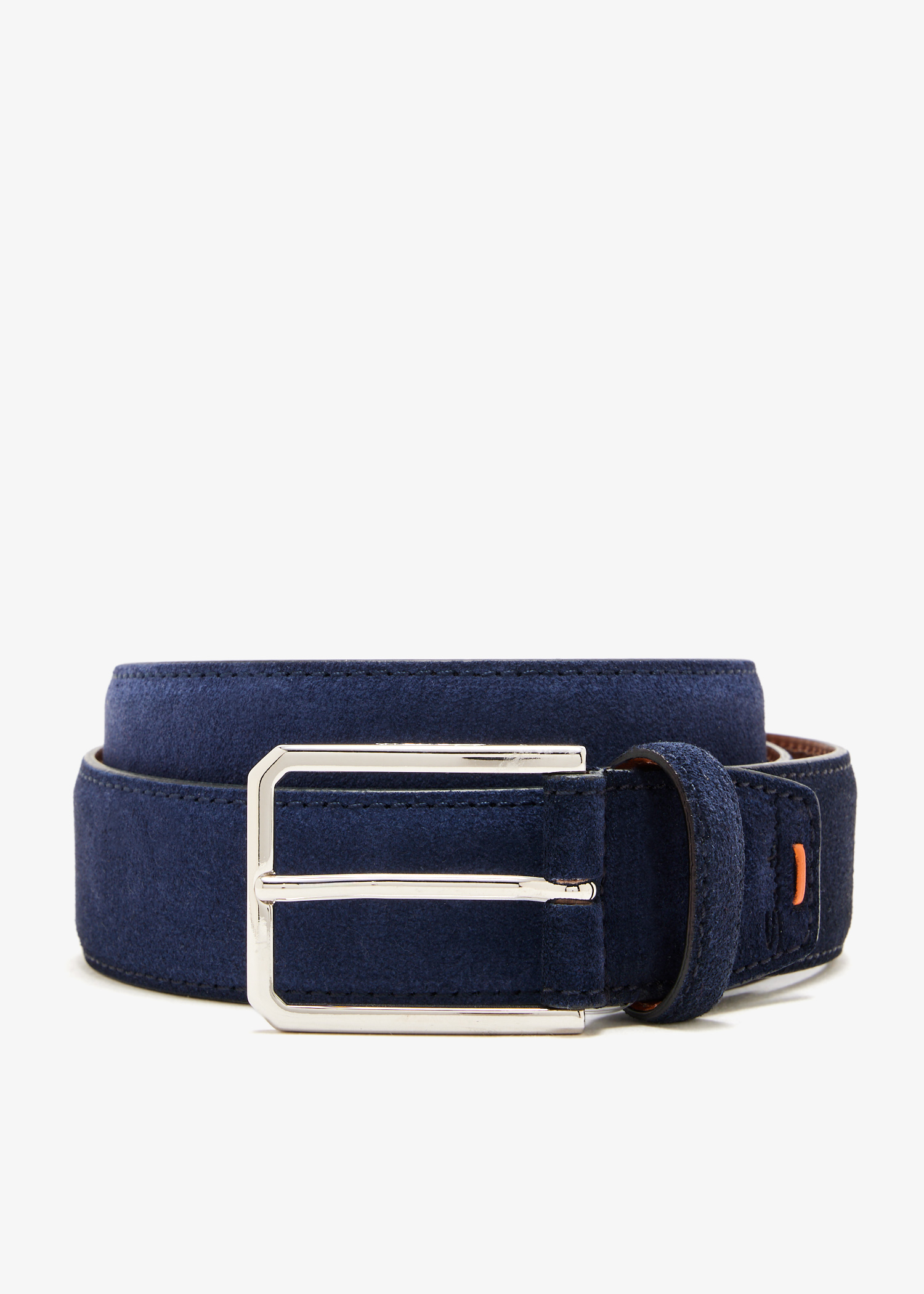 

Suede belt, Navy