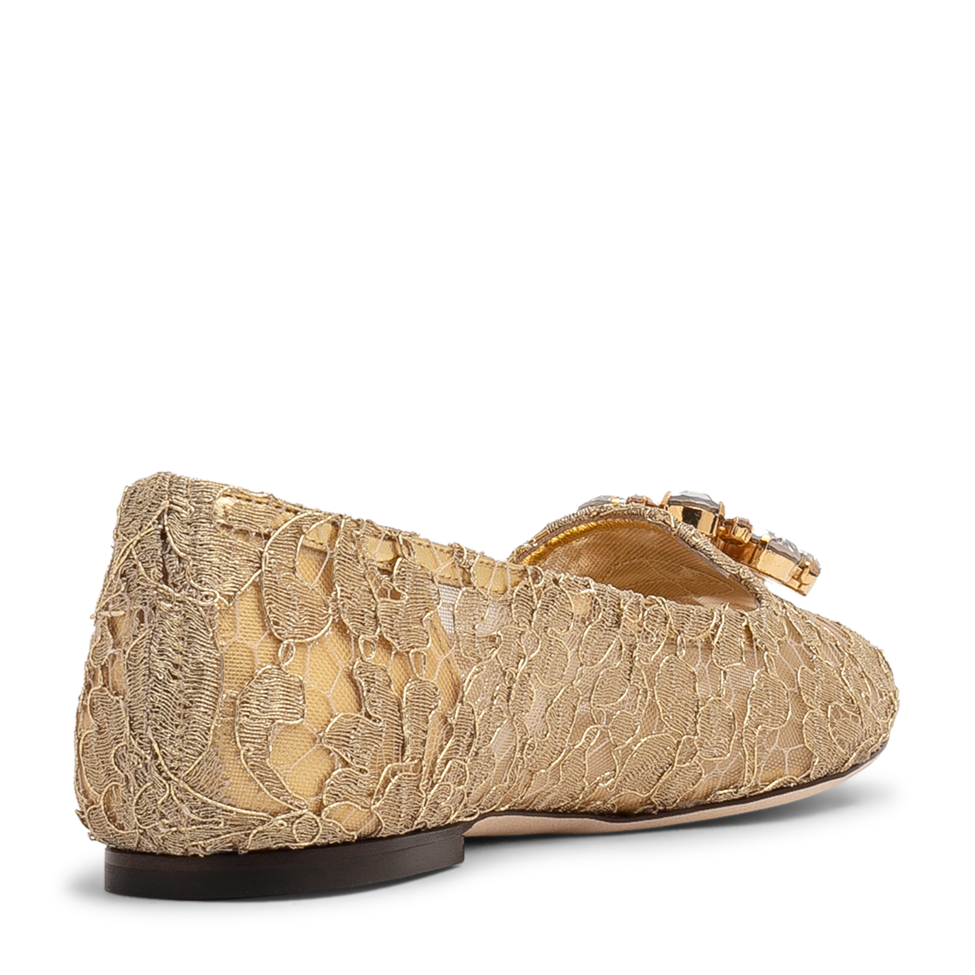 

Taormina lace slippers, Gold