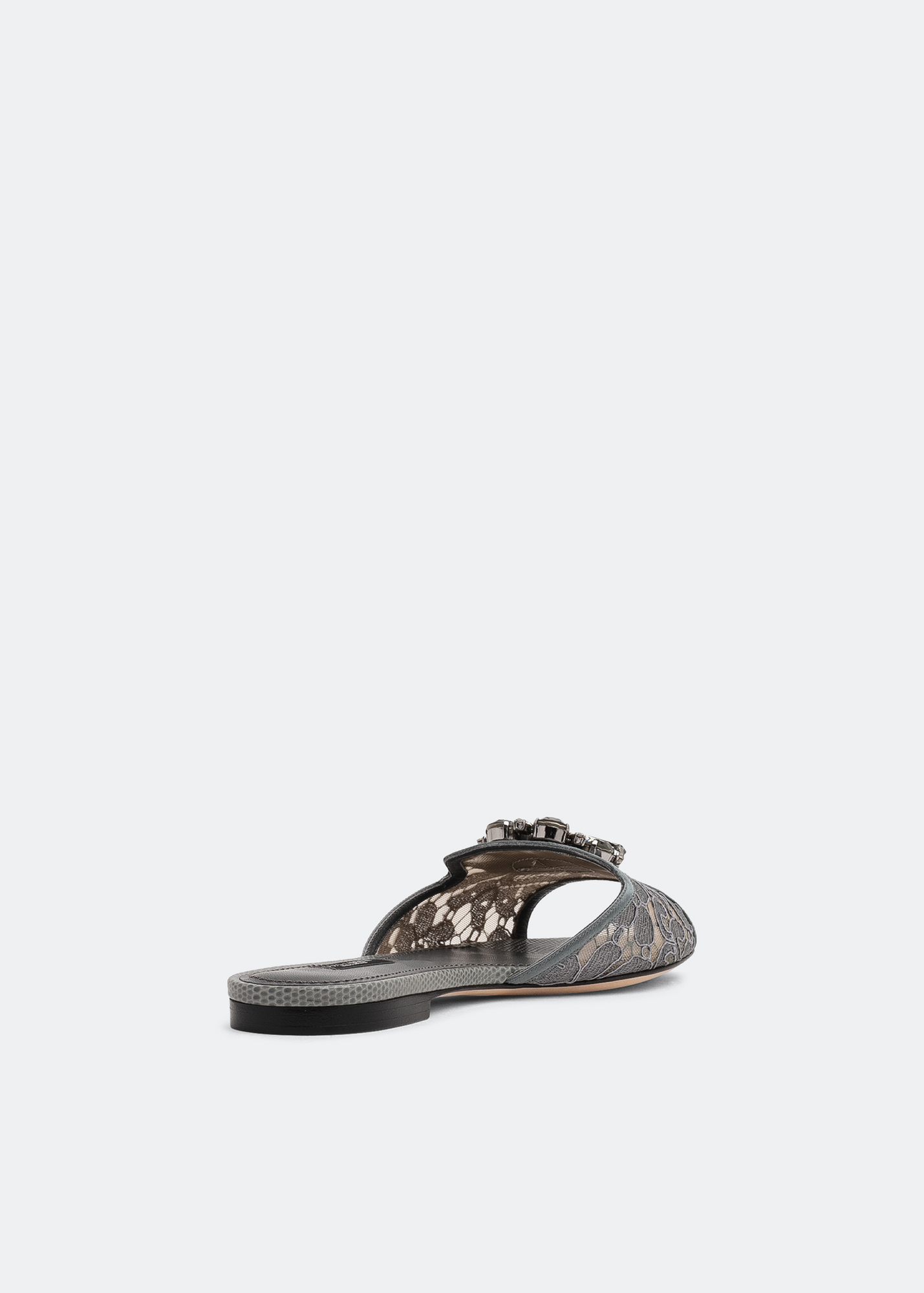 

Taormina lace flats, Grey