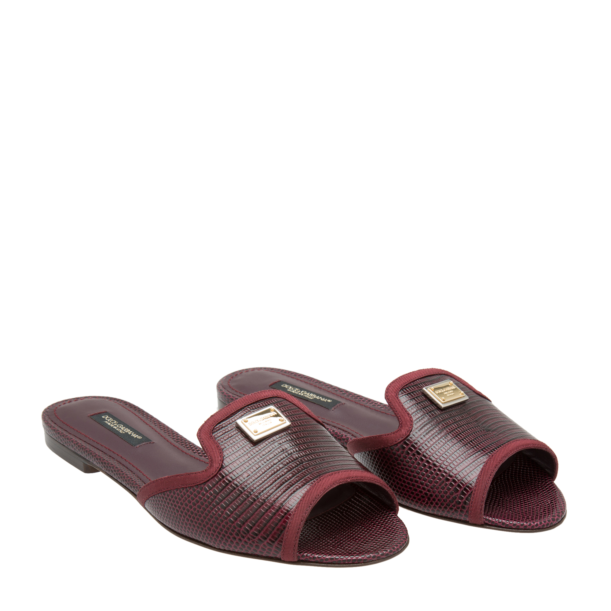 

Leather mules, Burgundy