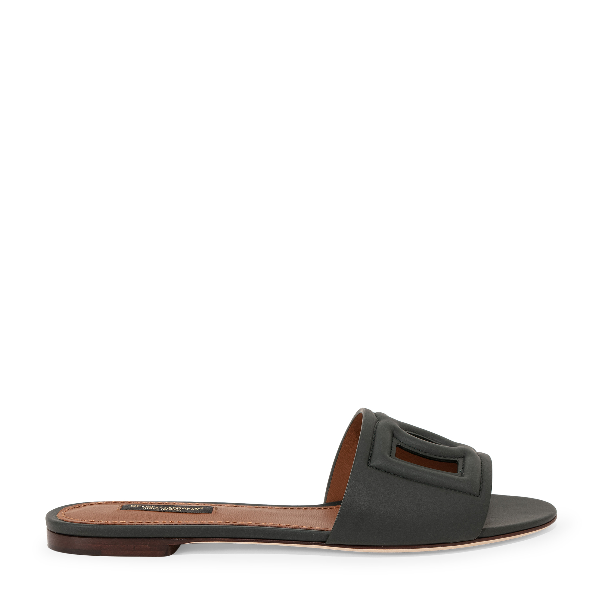 

Exclusive Bianca embossed slippers, Green