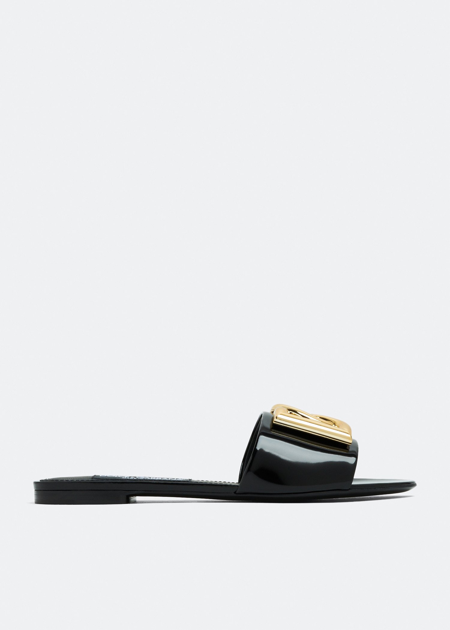 

DG logo sandals, Black