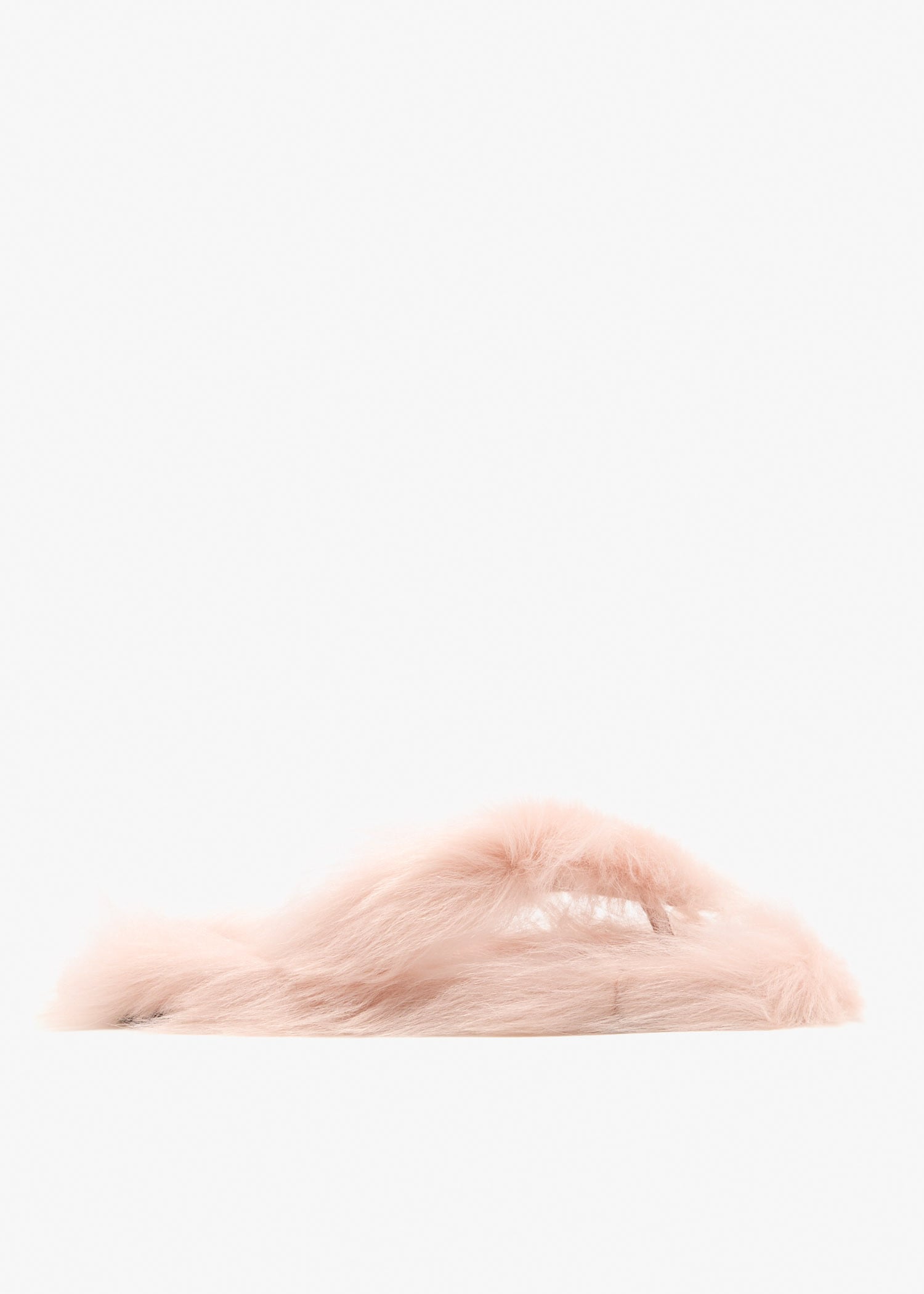 

Shearling flip flops, Pink