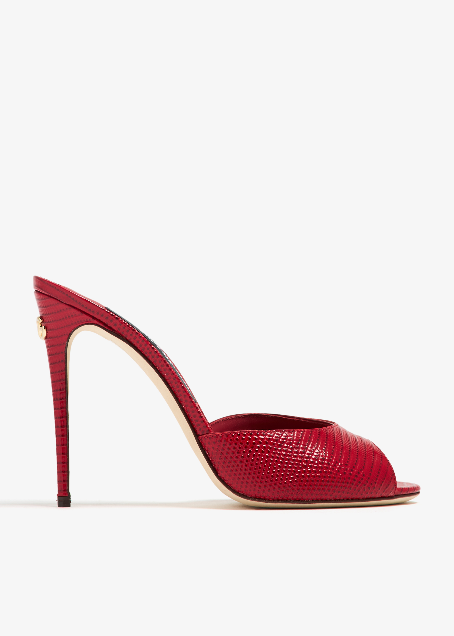 

Calfskin mules, Red