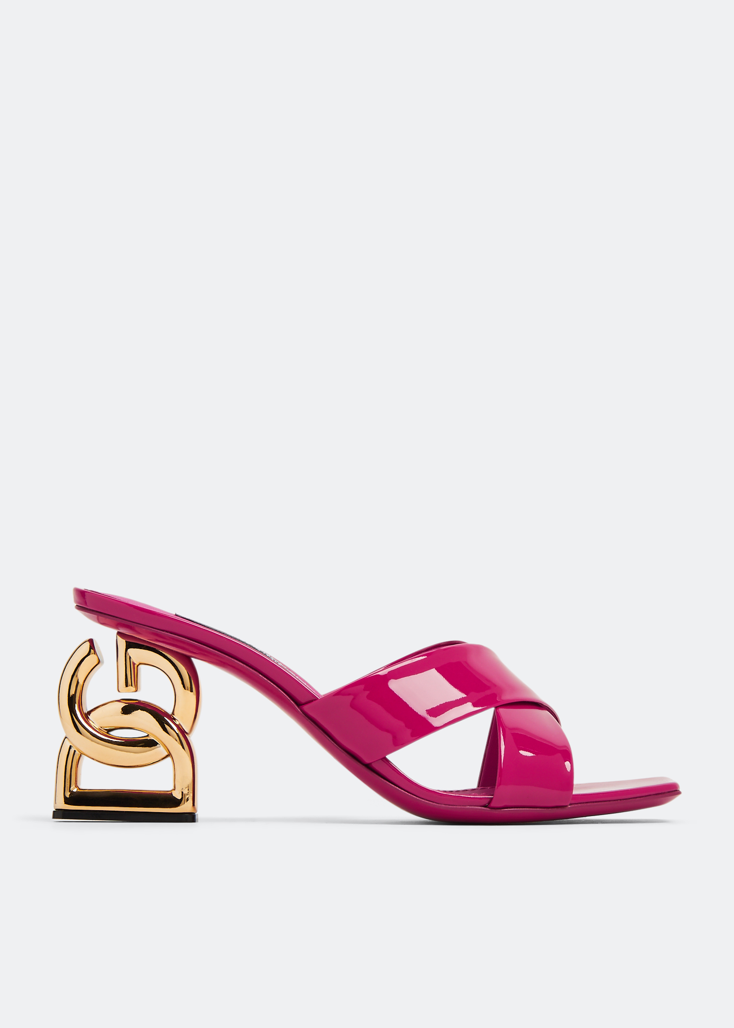 

3.5 patent leather mules, Pink