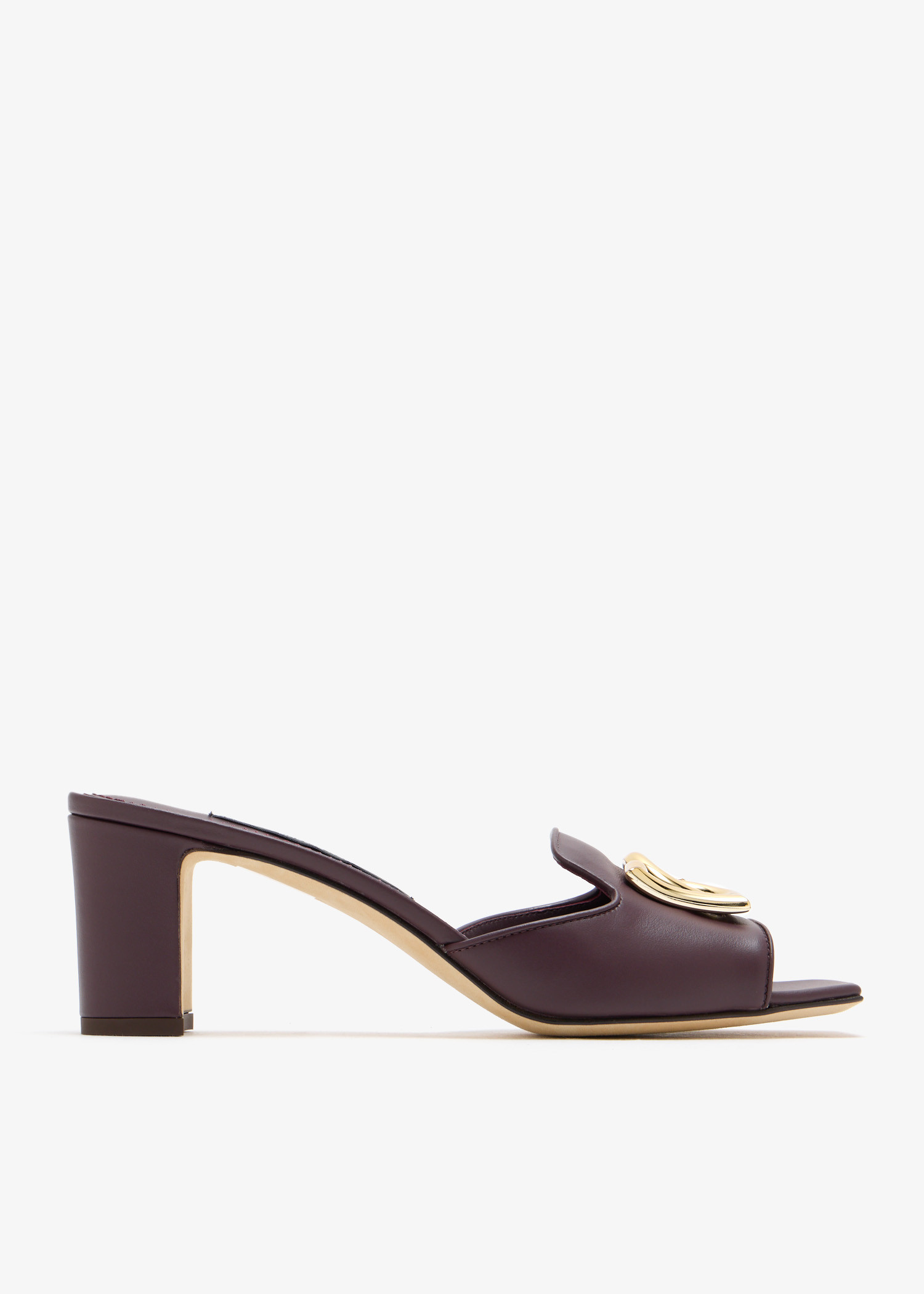 

DG logo sandals, Burgundy