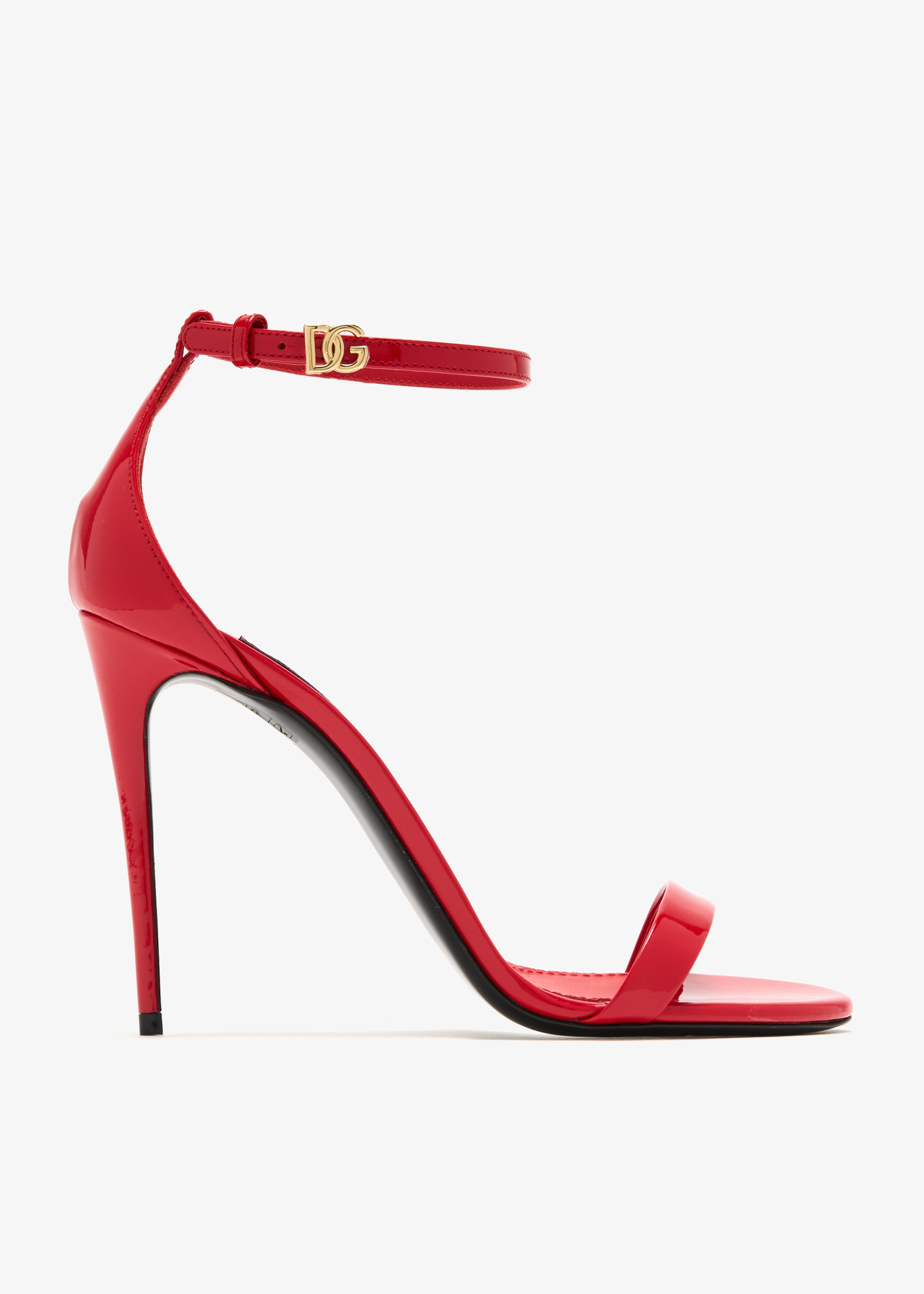 

Patent leather sandals, Red