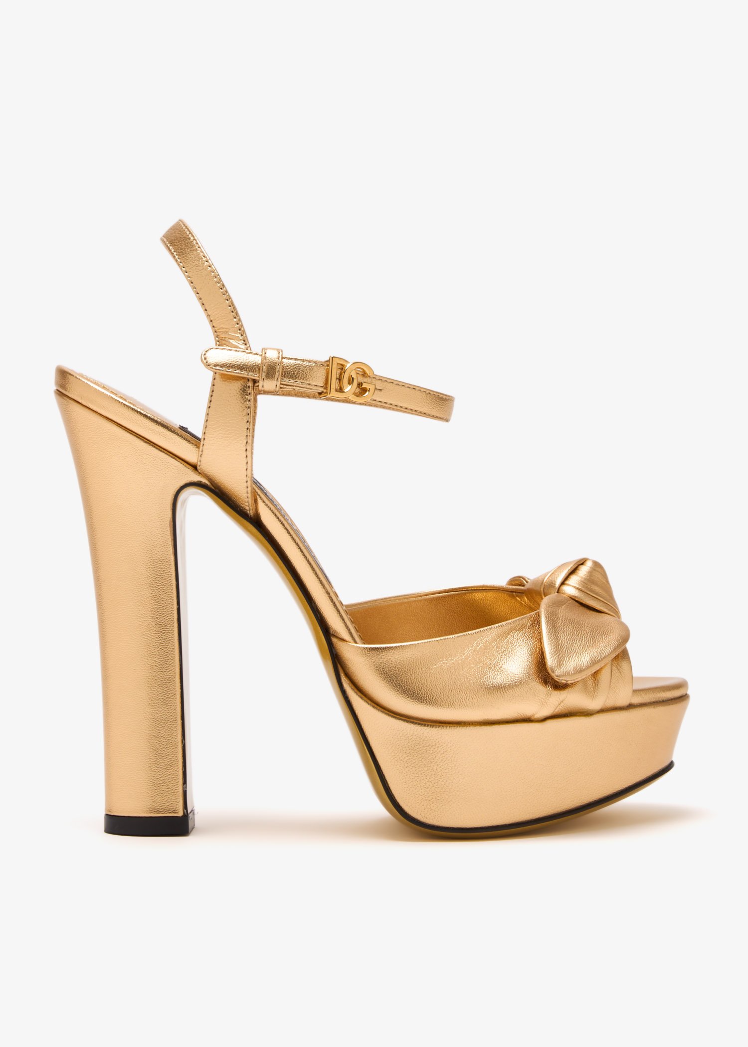 

Mordoré nappa leather sandals, Gold