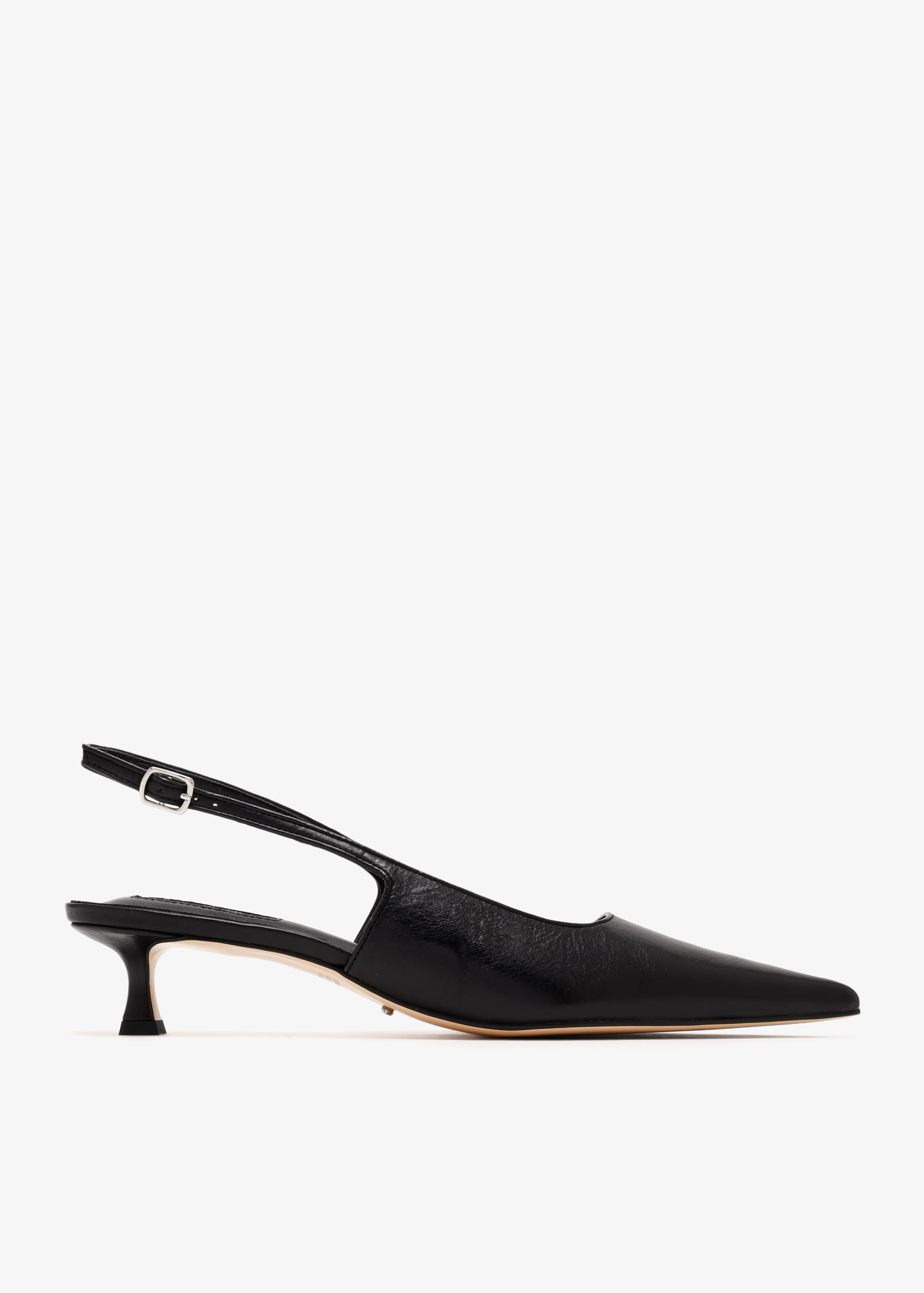 

Crush slingback pumps, Black