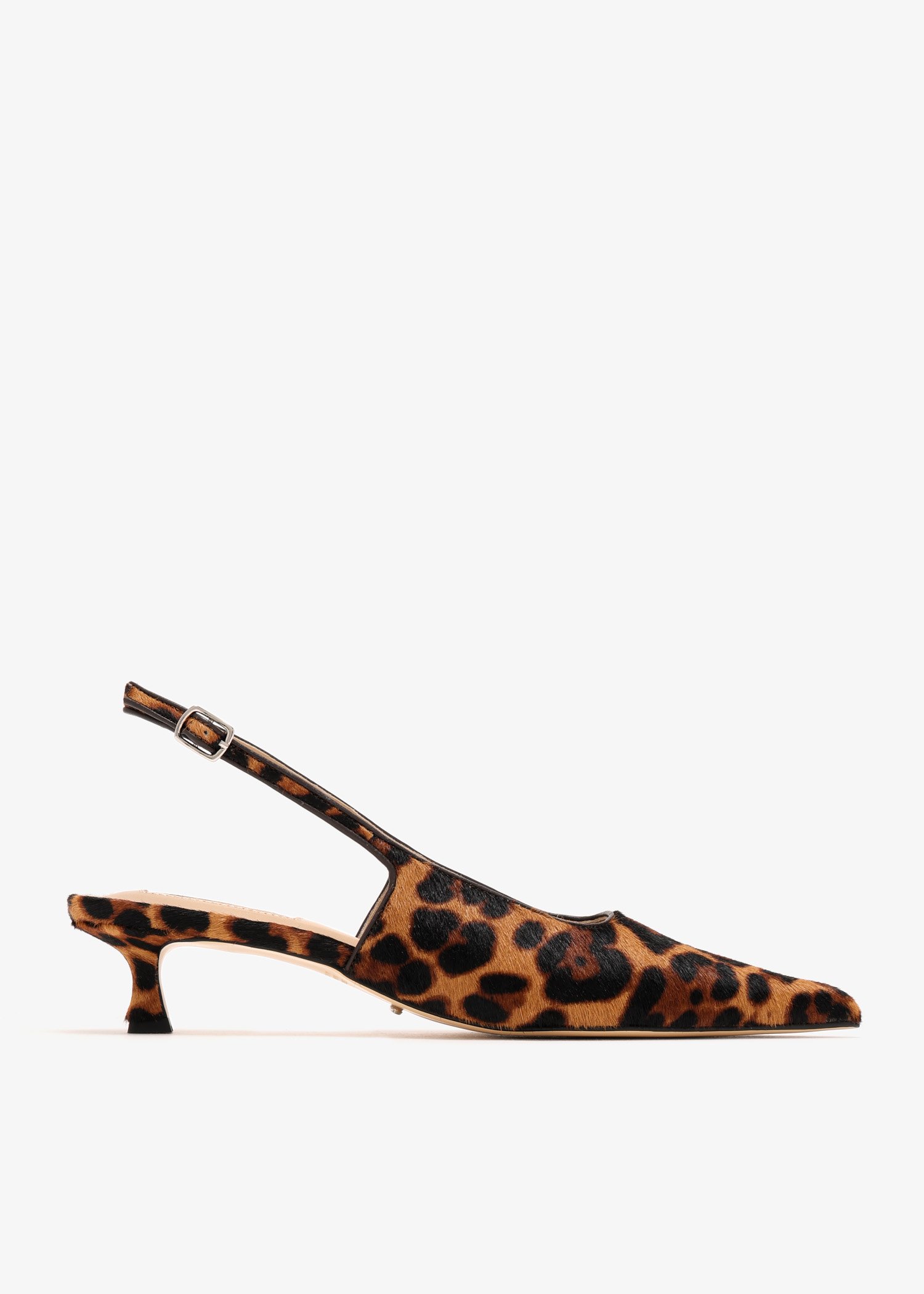 

Crush slingback pumps, Animal printed