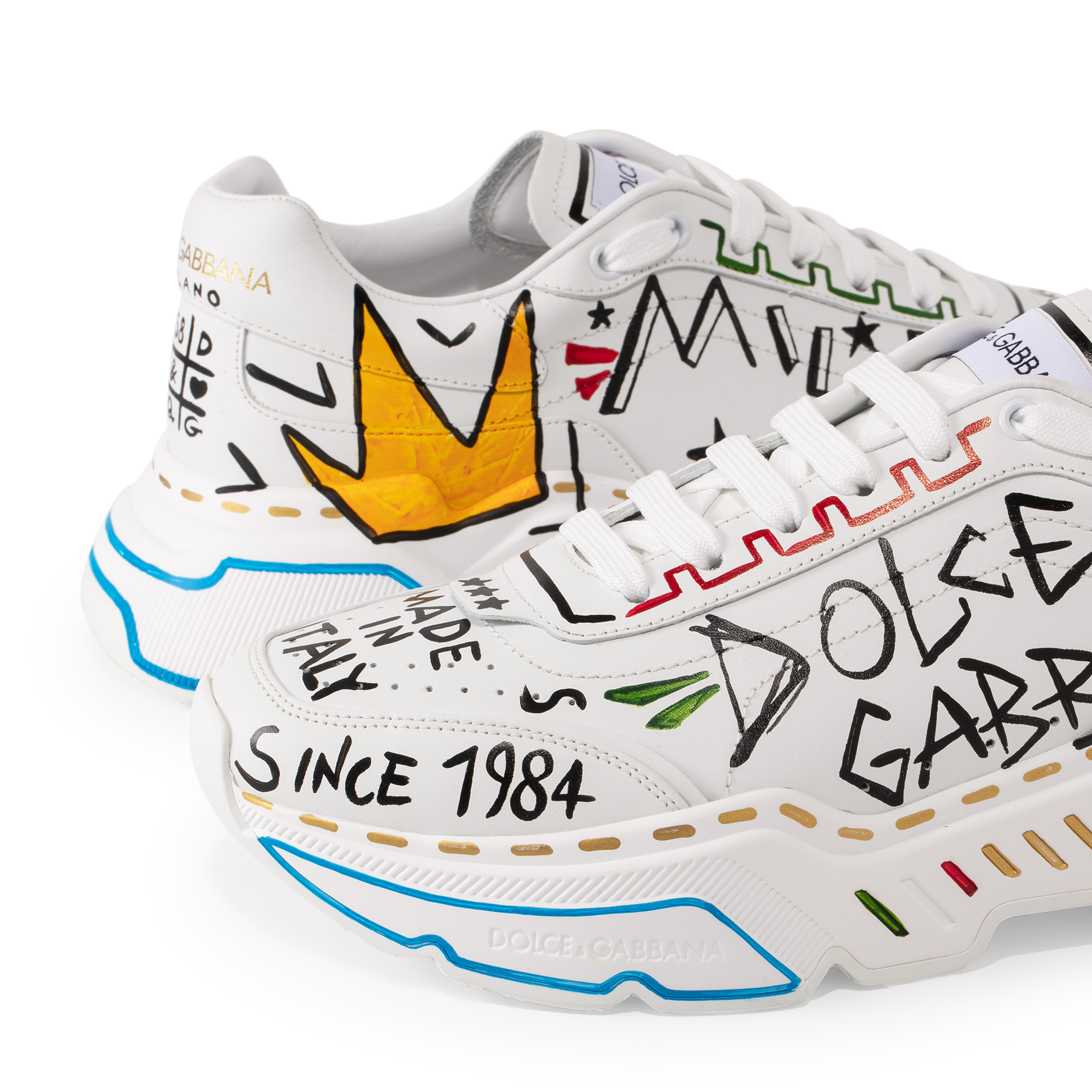 

Hand-painted Daymaster sneakers, Multi-coloured