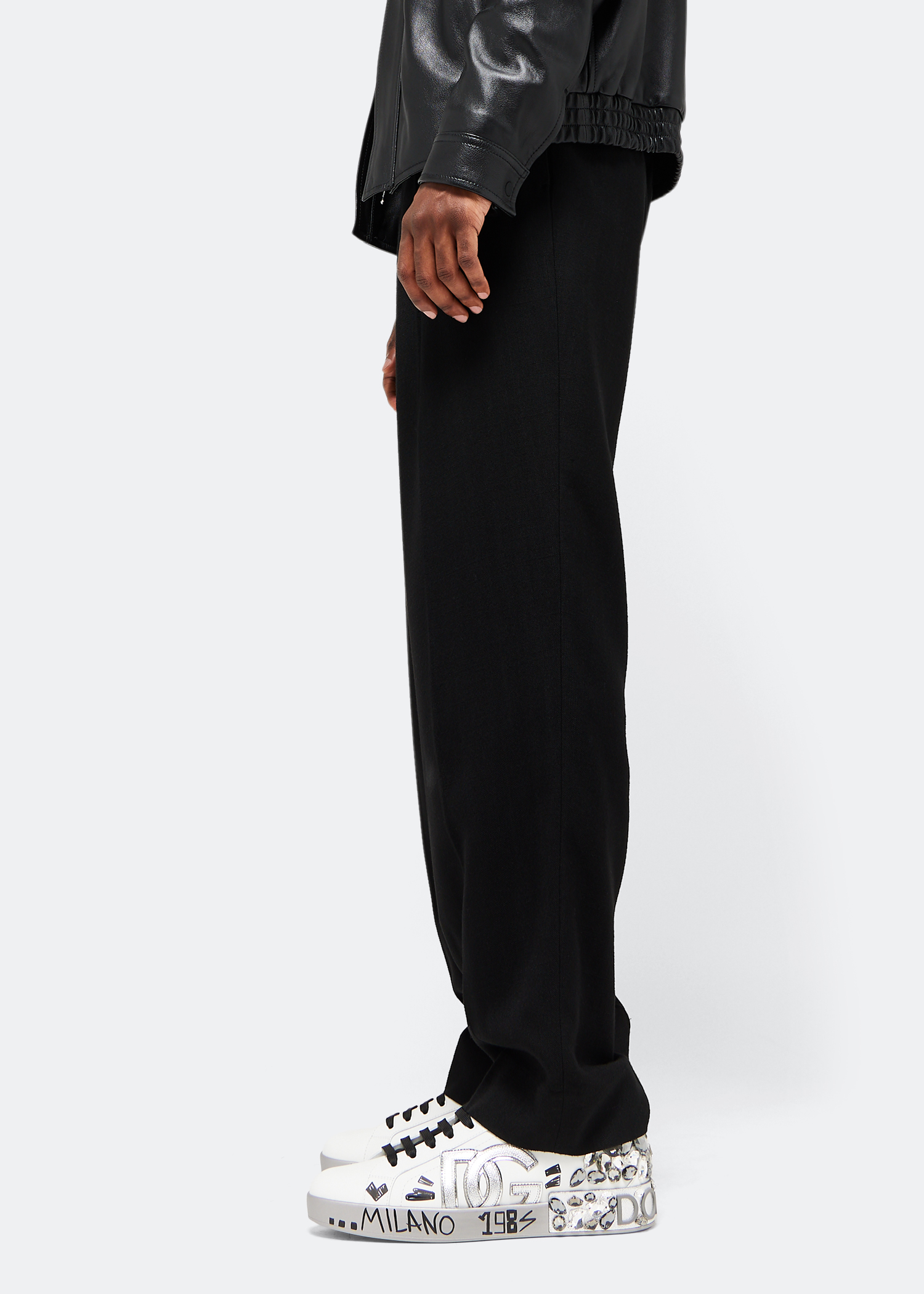 

Portofino calfskin sneakers, White