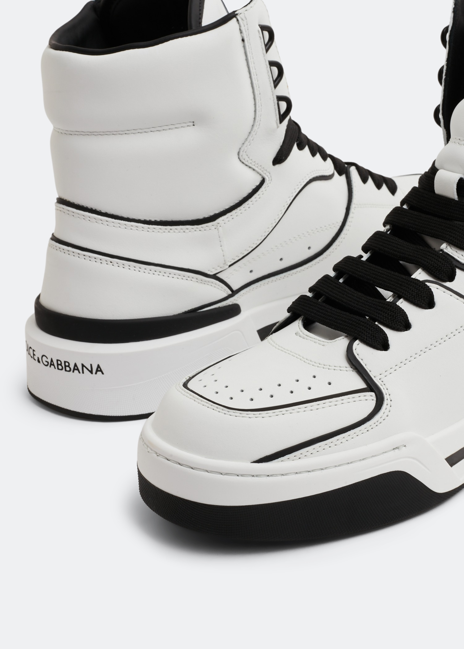 

New Roma mid-top sneakers, White