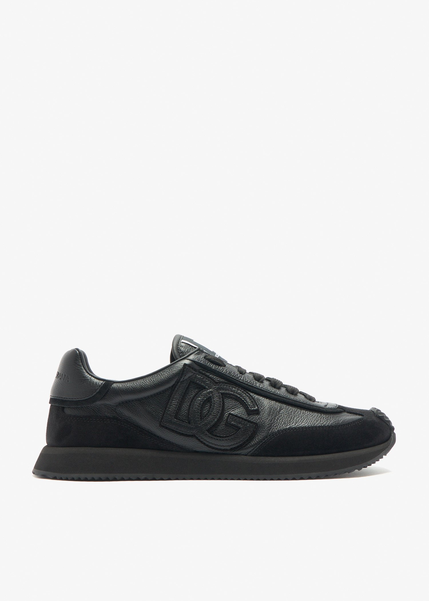

DG Cushion calfskin sneakers, Black