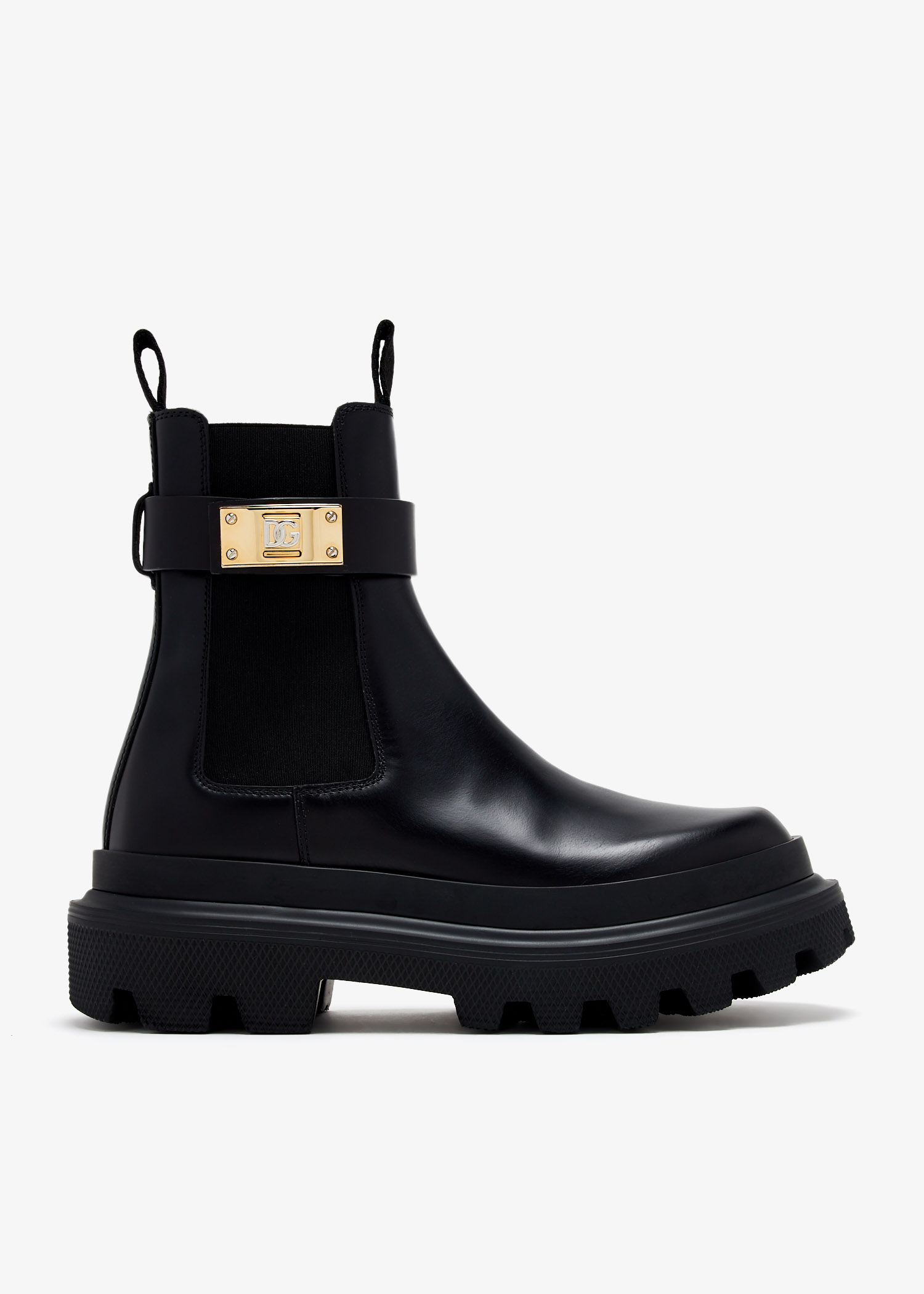 

Calfskin ankle boots, Black