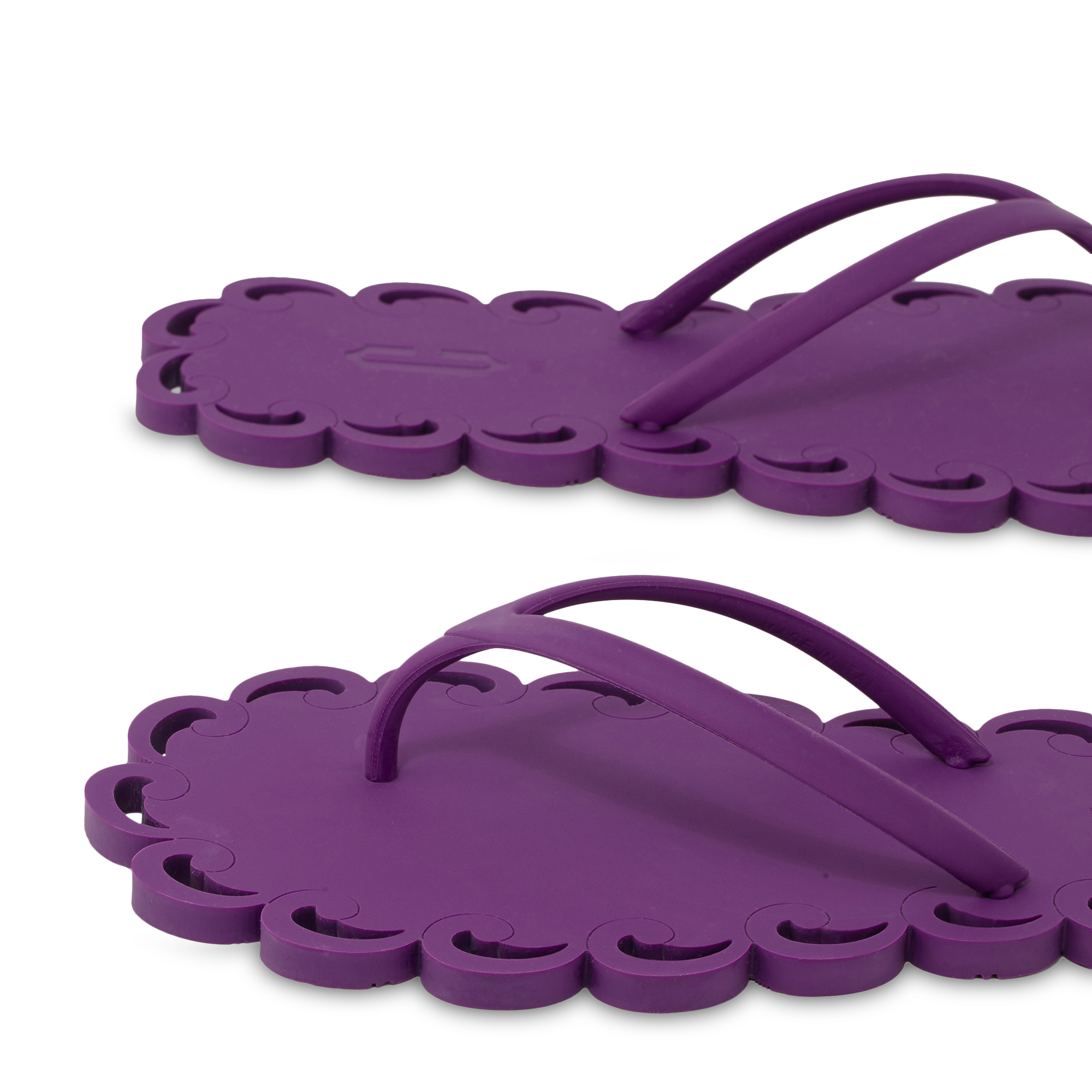 

Rubber flip flops, Purple
