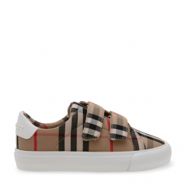 Burberry Mini Markham sneakers for Unisex - Beige in UAE | Level Shoes