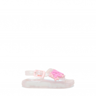 Butterfly jelly slide sandals 

