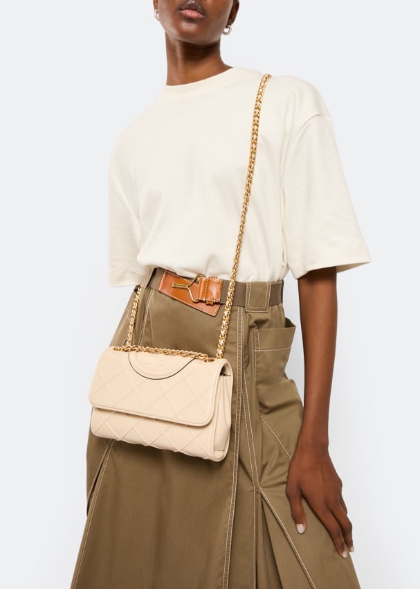 Tory Burch Fleming small convertible shoulder bag for Women Beige in