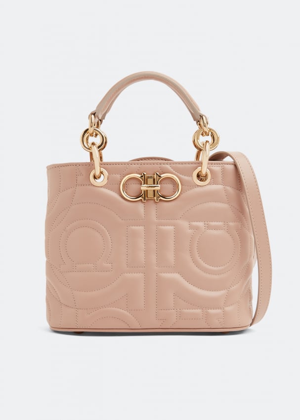 Ferragamo Quilted Gancini top handle bag for Women Beige in UAE