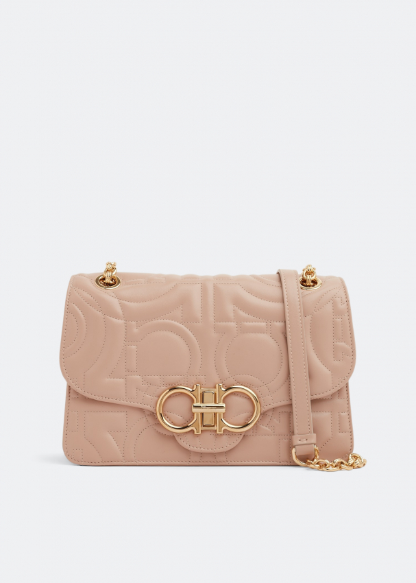 Ferragamo Quilted Gancini top handle bag for Women Beige in UAE