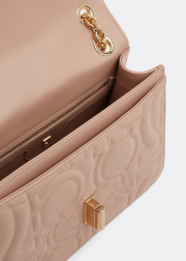 Ferragamo Quilted Gancini top handle bag for Women Beige in UAE