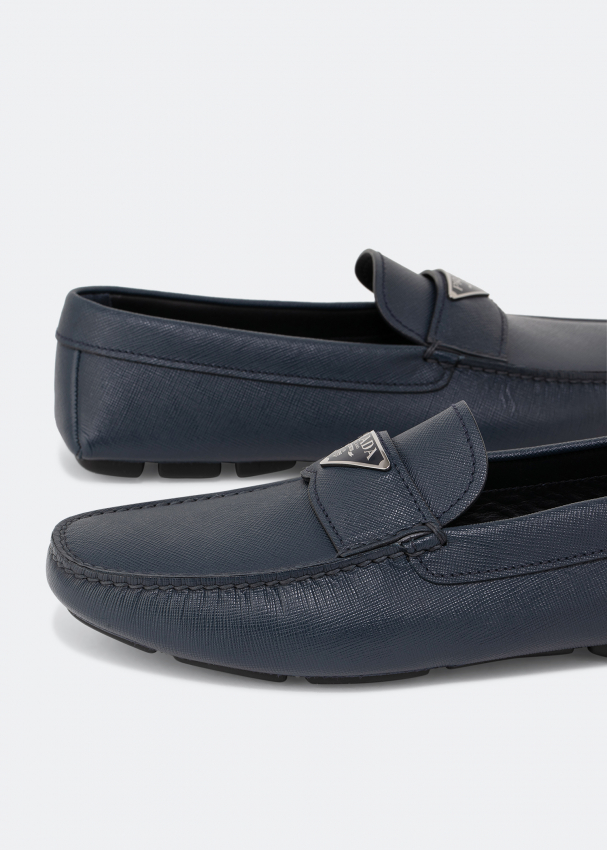 Leather loafers for - Blue in UAE | Level
