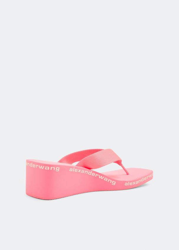 Alexander Wang AW wedge flip flops for Women - Pink in UAE | Level Shoes