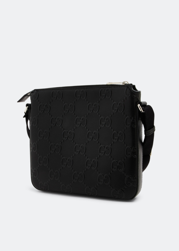 Gucci GG embossed small messenger bag for Men Black in UAE Level Shoes