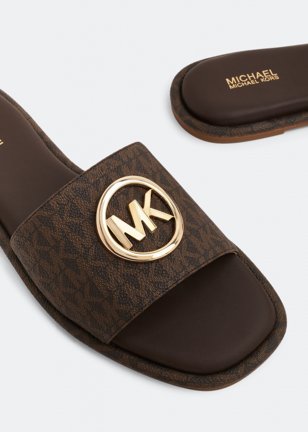 Michael Kors Hayworth slide sandals for Women Prints in UAE Level Shoes