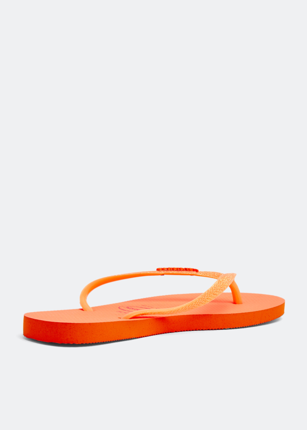 Havaianas Slim glitter flip flops for Women Orange in UAE Level Shoes