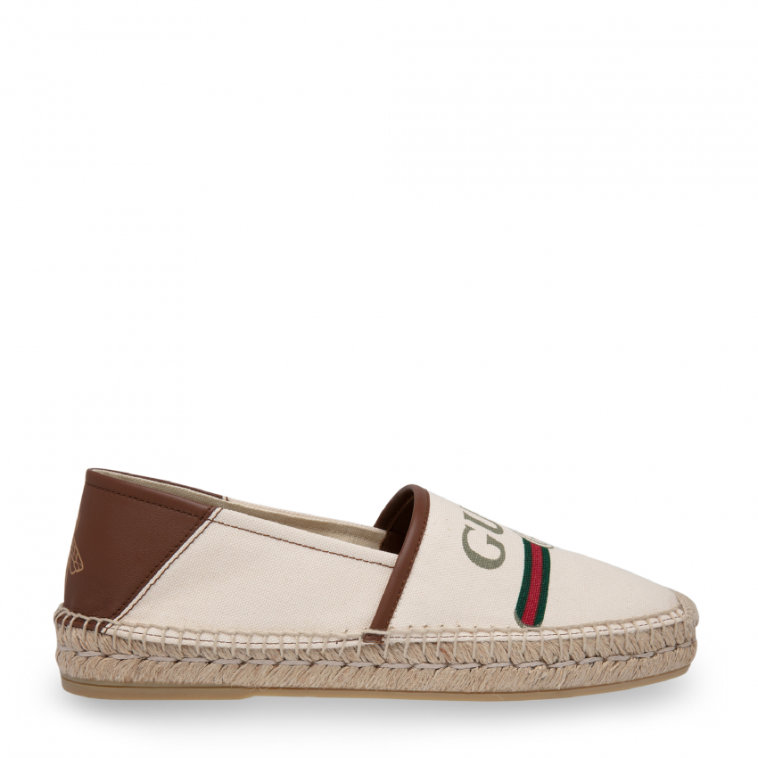 Gucci Logo canvas espadrilles for Men - White in UAE | Level Shoes Gucci Logo canvas espadrilles for Men - White in UAE | Level Shoes