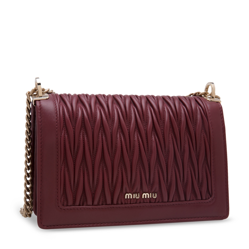 Miu confidential matelassé leather shoulder bag Clearance