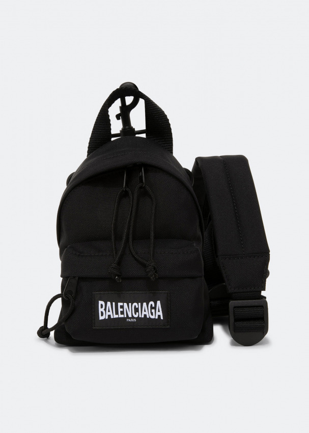 Balenciaga Oversized mini backpack for Men Black in UAE Level Shoes