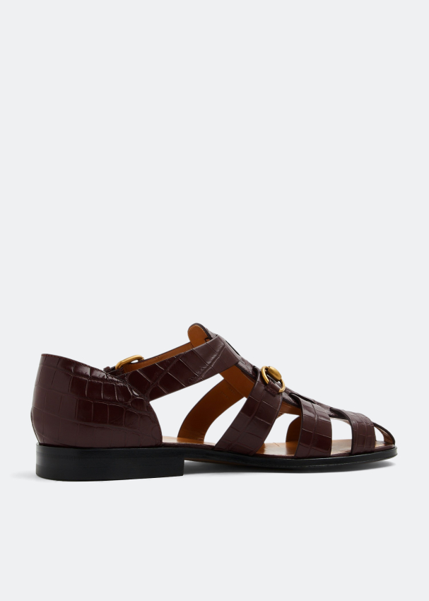 Gucci Horsebit sandals for Men Brown in UAE Level Shoes
