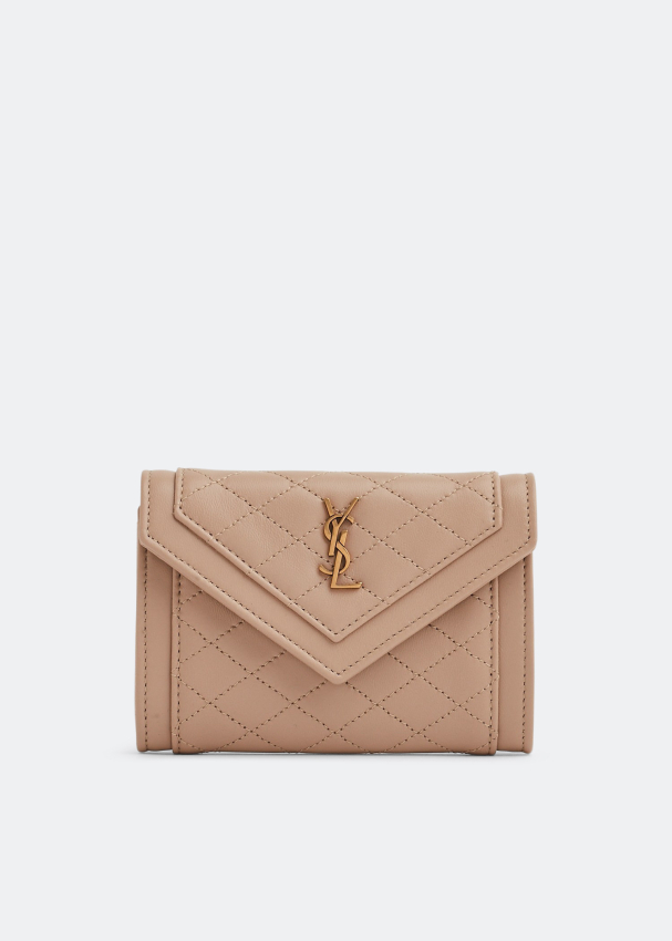 Saint Laurent Gaby small envelope wallet for Women Beige in UAE