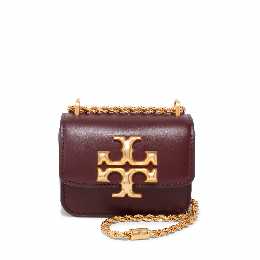 Tory Burch Eleanor mini crossbody bag for Women - Burgundy in UAE | Level Shoes Tory Burch Eleanor mini crossbody bag for Women - Burgundy in UAE | Level Shoes
