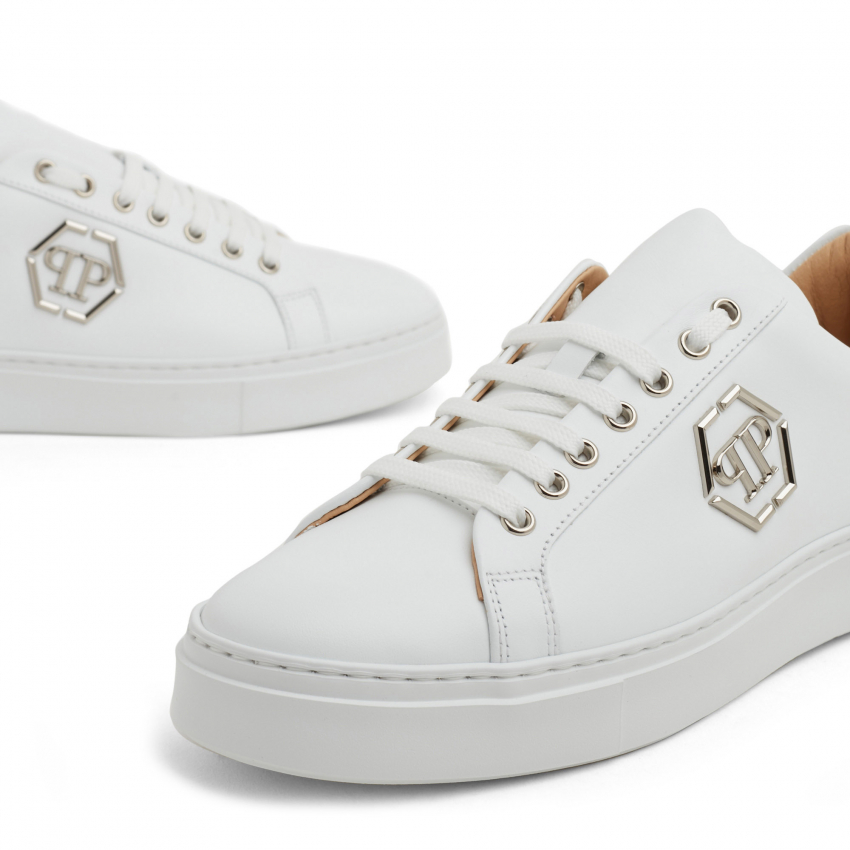 Philipp Plein Leather lo-top sneakers 