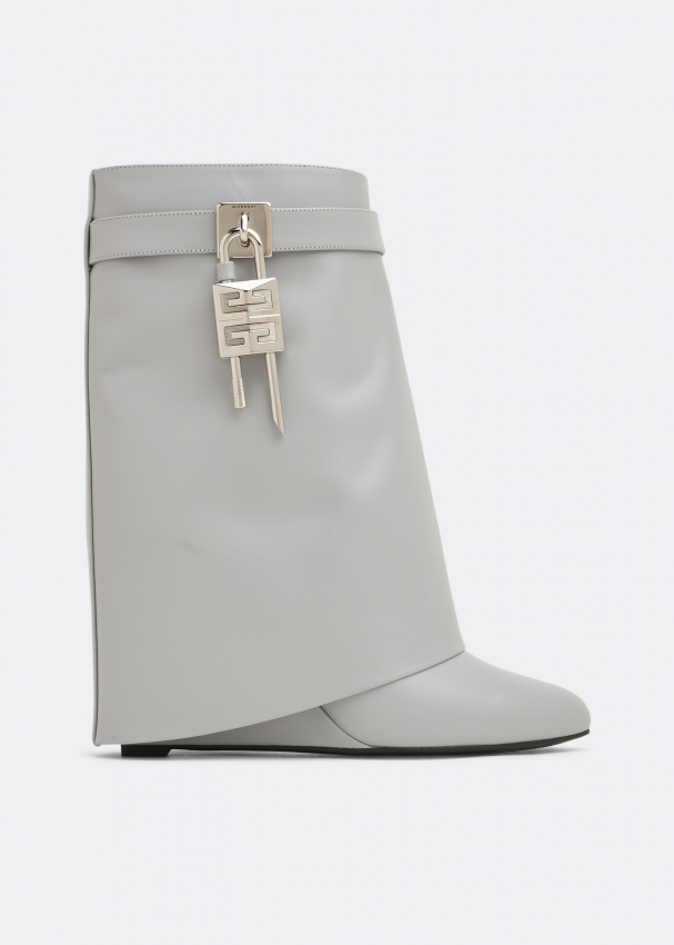 Givenchy Shark Lock ankle boots for Women - Grey in UAE | Level Shoes