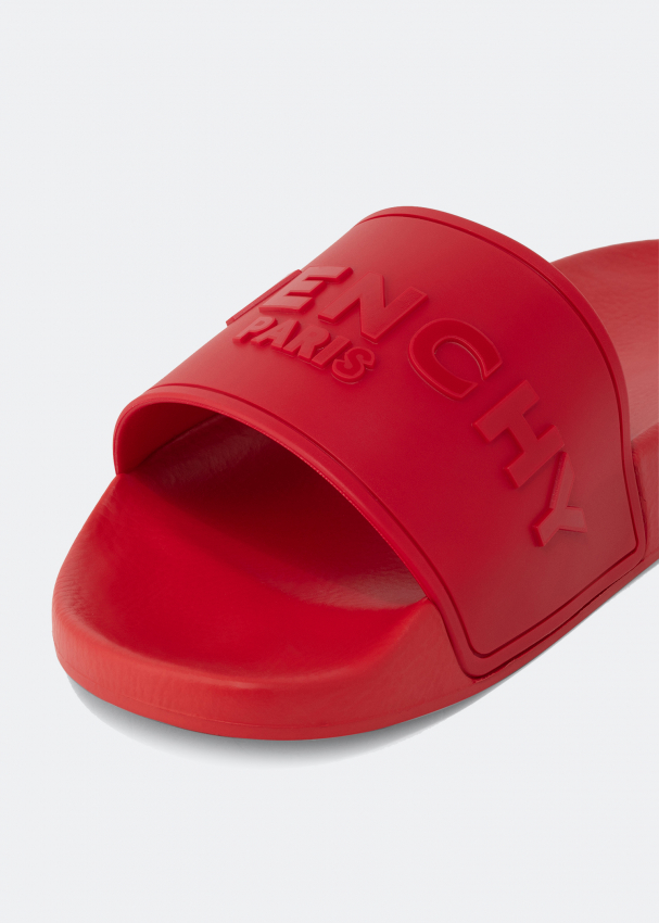 Givenchy Rubber slides for Men Red in UAE Level Shoes