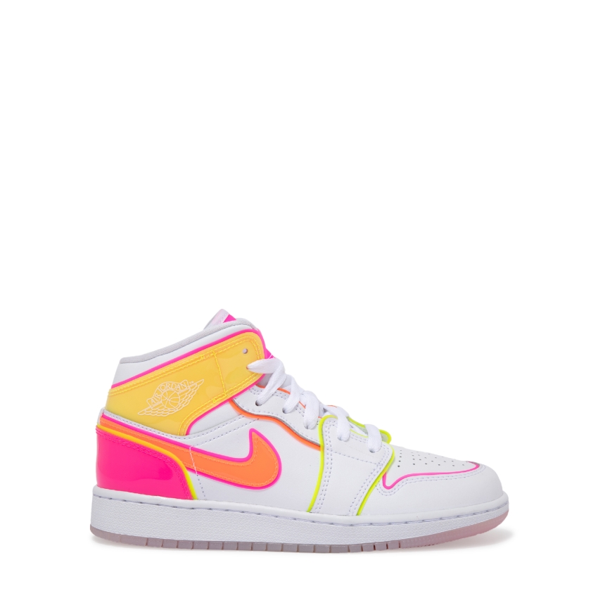 air jordan 1 mid edge glow women's