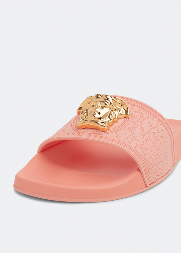 Versace Palazzo pool slides for Women Pink in UAE Level Shoes
