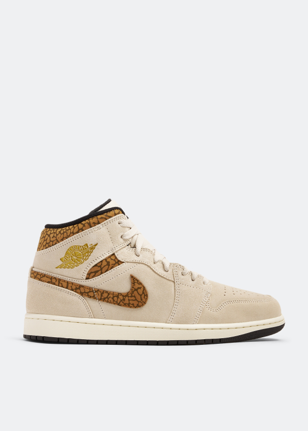 Nike Air Jordan 1 Mid Brown Elephant sneakers for Men Brown in UAE Level Shoes